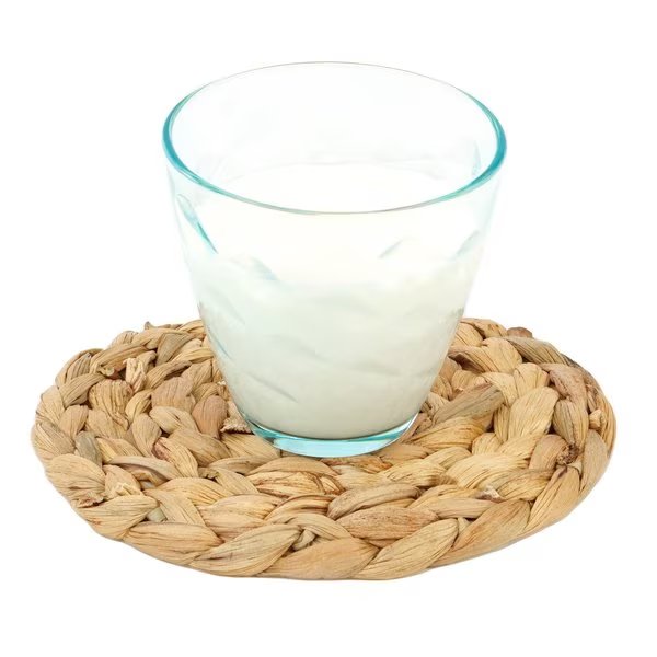 Decorative Round 15'' Natural Woven Handmade Water Hyacinth Placemats, PK 4, Vintiquewise, Mfr#: QI004238-15